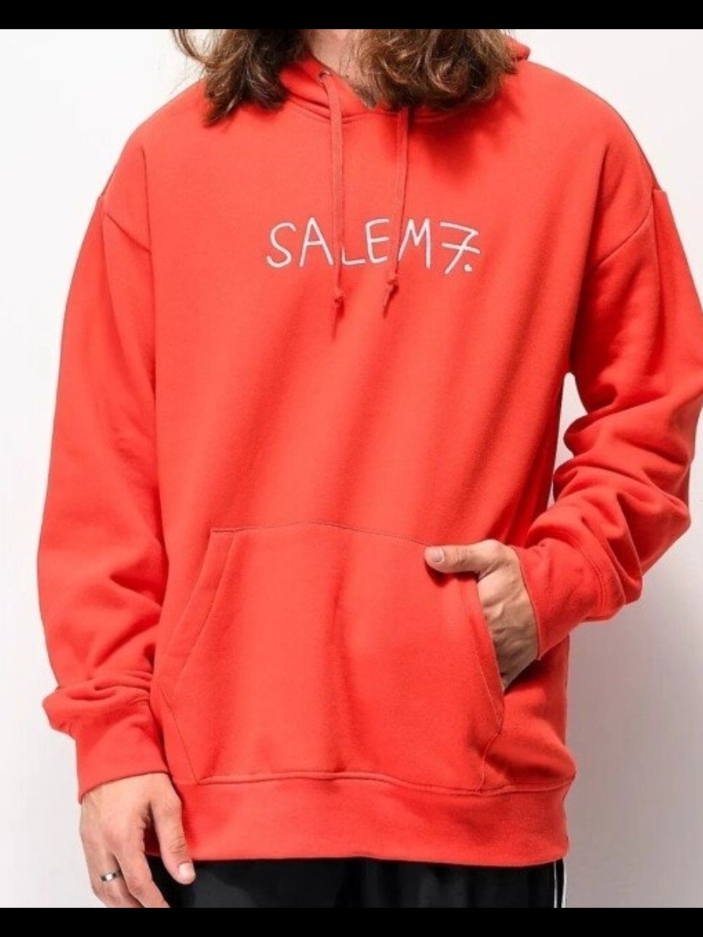 Red Pullover Hoodie - SALEM7